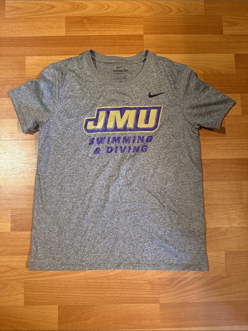 JMU Swimming & Dive Nike Gray T